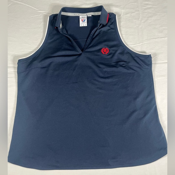 Puma Volition America Navy Sleeveless Tank Top with Red Accent Women’s XL - Picture 1 of 8